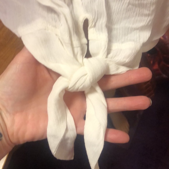 Pretty White Blouse by American Rag Plus Size 3X - Picture 6 of 8